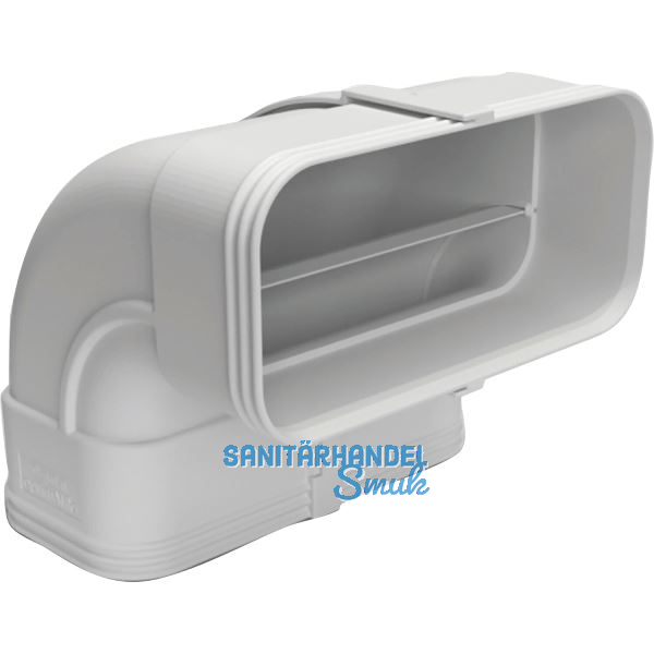 OPTIMAIRO Flachkanalbogen 90� senkrecht 175 x 80 Kunststoff wei�