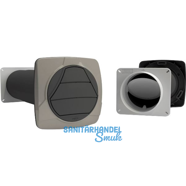 OPTIMAIRO Thermo-Mauerkasten Aeroboy Eco NW 125 Kunststoff anthrazit/grau