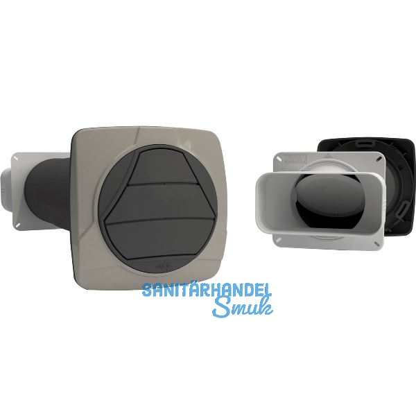 OPTIMAIRO Thermo-Mauerkasten Aeroboy Eco 175 x 80 Kunststoff anthrazit/grau