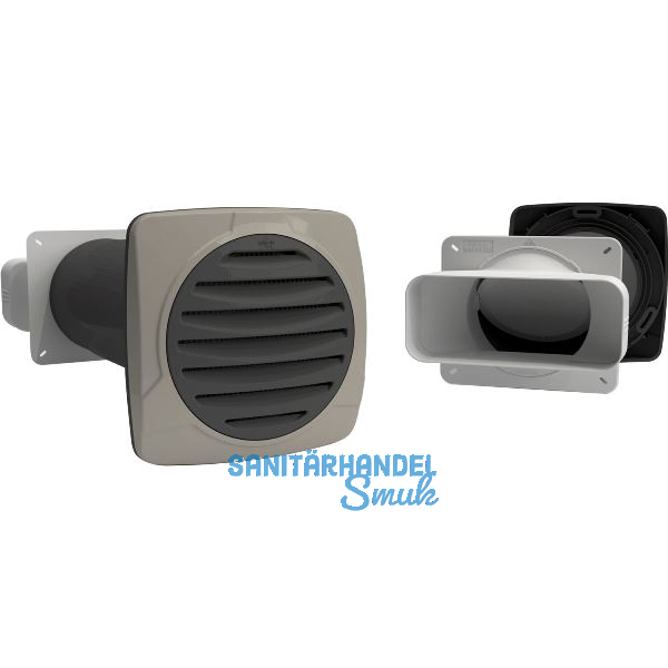 OPTIMAIRO Thermo-Mauerkasten Aeroboy Eco 222 x 89 Kunststoff anthrazit/grau