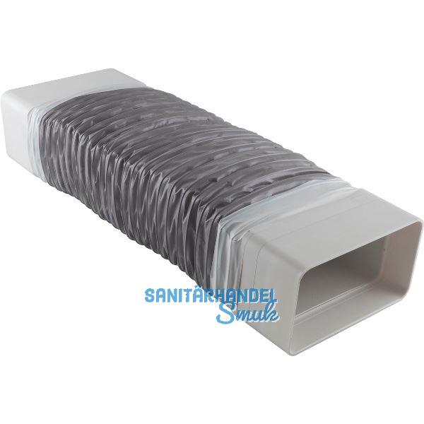 Flachkanal Adapter flexibel Kunststoff, System 100