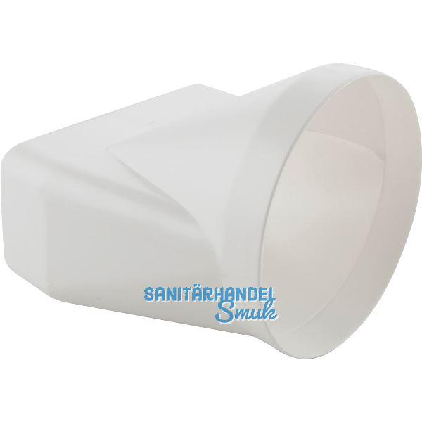 Flachkanal/Rundrohr �bergangsst�ck Kunststoff, System 125