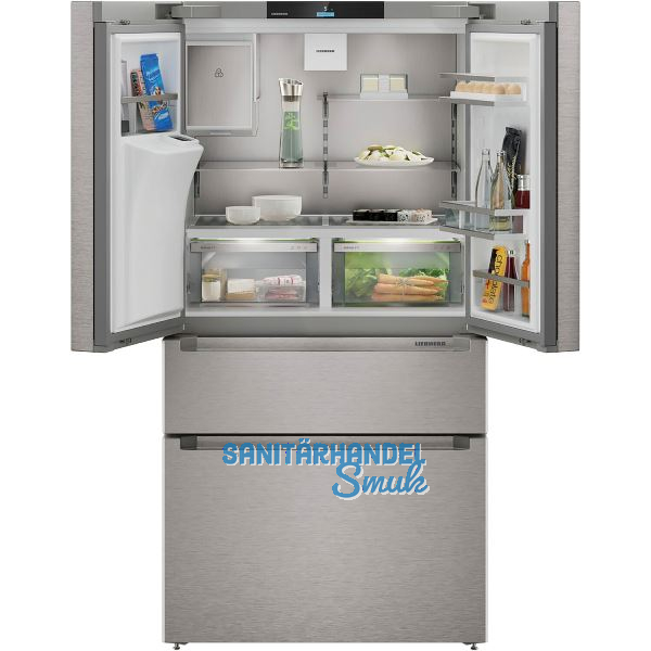 LIEBHERR French Door K�hl-Gefrierkombination MBsddi 9528, SmartSteel/Silber