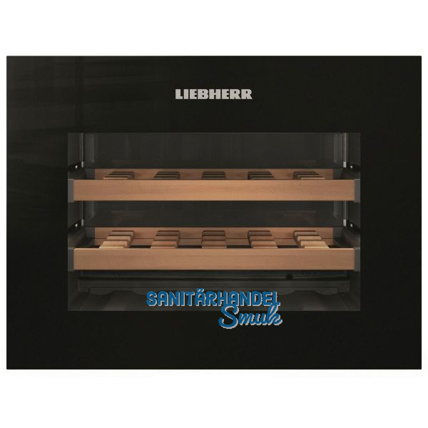 LIEBHERR Einbau-Weink�hlschrank WKEgb 582 Schwarz, Nischenh�he 450 mm