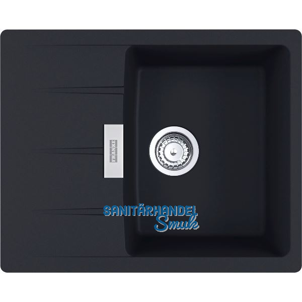 SOLIDO 2D-Sp�le Centro CNG 611-62, 620 x 500 reversibel, Schwarz matt