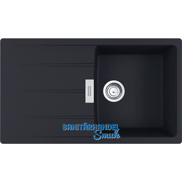 SOLIDO 2D-Sp�le Centro CNG 611-86, 860 x 500 reversibel, Schwarz matt