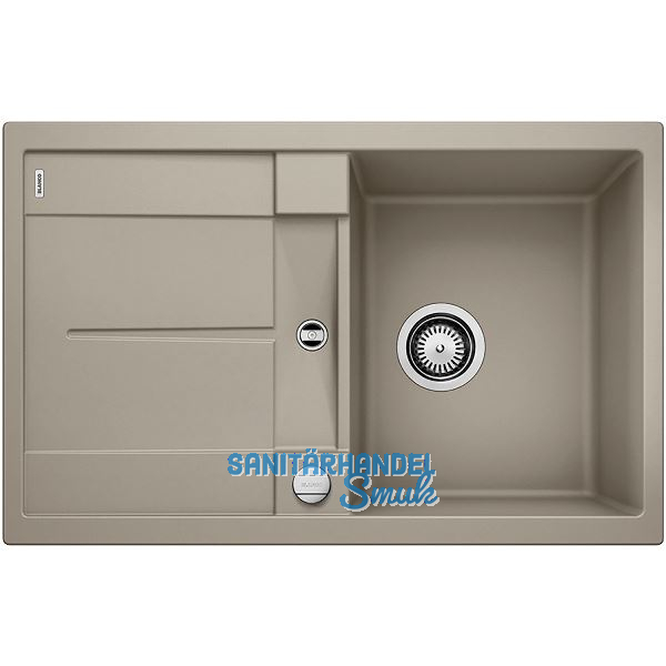 BLANCO Einbausp�le Metra 45 S mit Drehknopfgarnitur Tartufo, reversibel