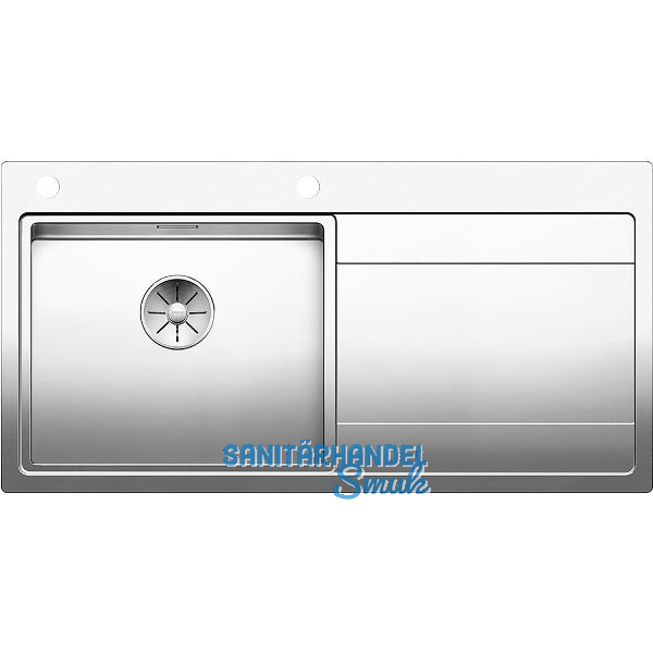 BLANCO 2D-Sp�le Divon II 5 S-IF Tropfteil rechts, Edelstahl