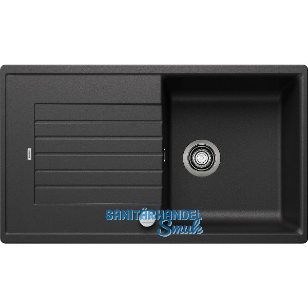 BLANCO Einbausp�le Zia 5 S Anthrazit mit Drehknopfgarnitur, reversibel