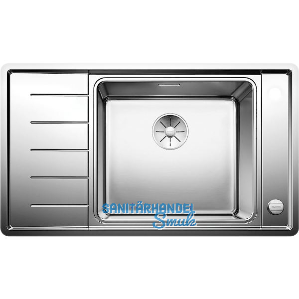 BLANCO 2D-Sp�le Andano XL 6 S-IF Edelstahl Tropfteil links