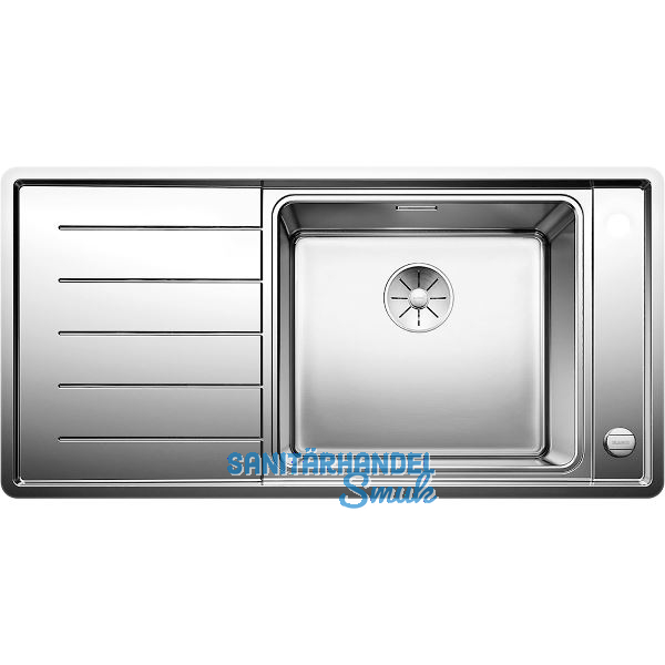 BLANCO 2D-Sp�le Andano XL 6 S-IF Edelstahl Tropfteil links