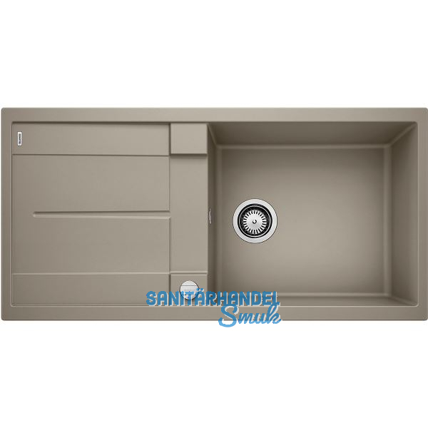 BLANCO Einbausp�le Metra XL 6 S Tartufo mit Drehknopfgarnitur, reversibel