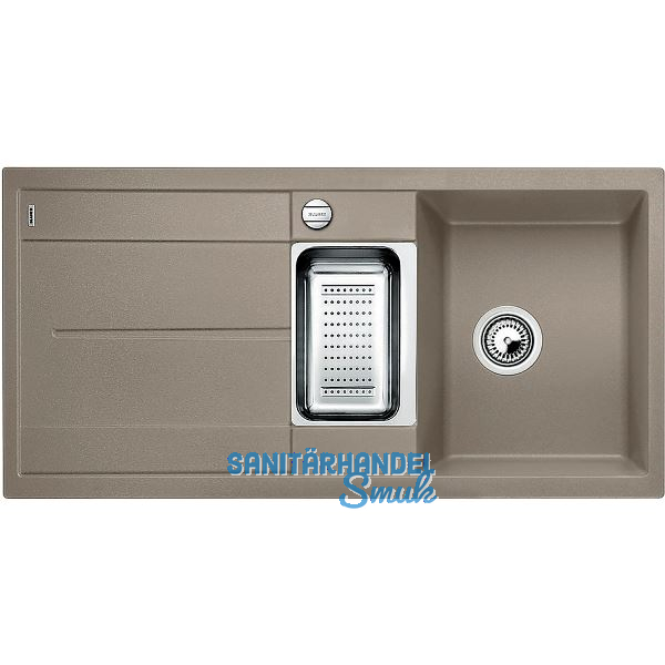 BLANCO Einbausp�le Metra 6 S Tartufo mit Drehknopfgarnitur, reversibel