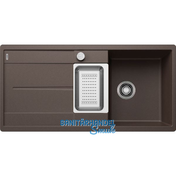 BLANCO Einbausp�le Metra 6 S Cafe mit Drehknopfgarnitur, reversibel