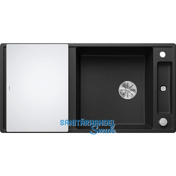 BLANCO Einbausp�le Axia III XL 6 S mit Glas Schneidbrett reversibel Anthrazit