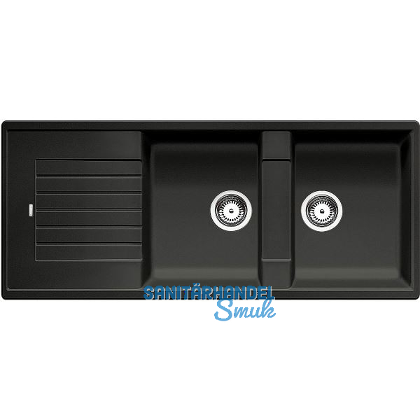 BLANCO Einbausp�le Zia 8 S ohne Drehknopf Anthrazit, reversibel