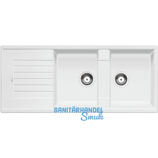 BLANCO Einbausp�le Zia 8 S ohne Drehknopf Wei�, reversibel