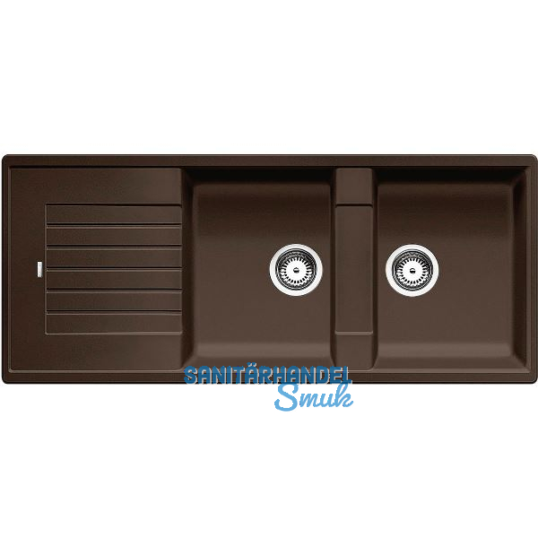 BLANCO Einbausp�le Zia 8 S ohne Drehknopf Cafe, reversibel