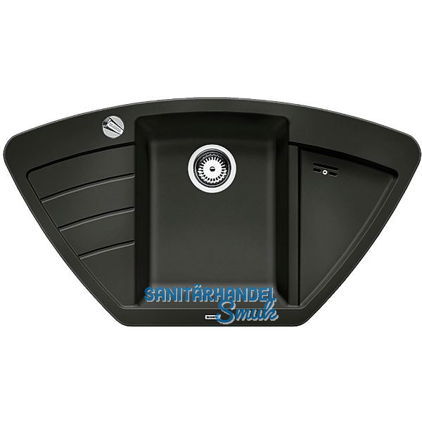 BLANCO Eck-Einbausp�le Zia 9 E mit Drehknopf Anthrazit