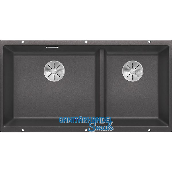 BLANCO Unterbau-Sp�le Subline 480/320-U, Felsgrau