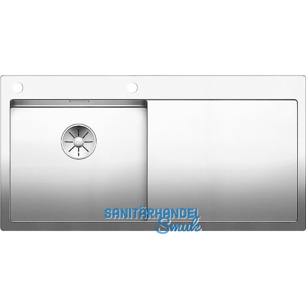 BLANCO 2D-Sp�le Claron 5 S-IF Tropfteil rechts Edelstahl