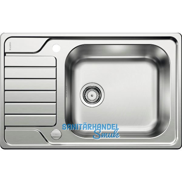 BLANCO Einbausp�le Dinas XL 6 S Compact mit Drehknopf Edelstahl reversibel