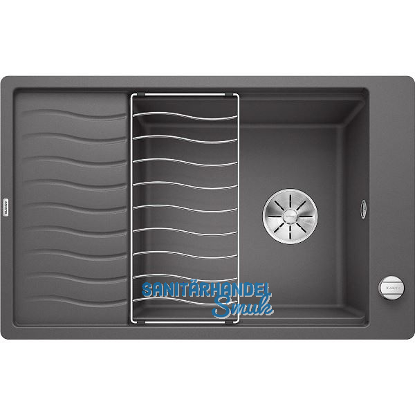 BLANCO Einbausp�le Elon XL 6 S-F fl�chenb�ndig reversibel Felsgrau