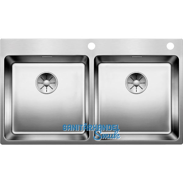 BLANCO 2D-Sp�le Andano 400/400-IF/A mit Push Control Edelstahl