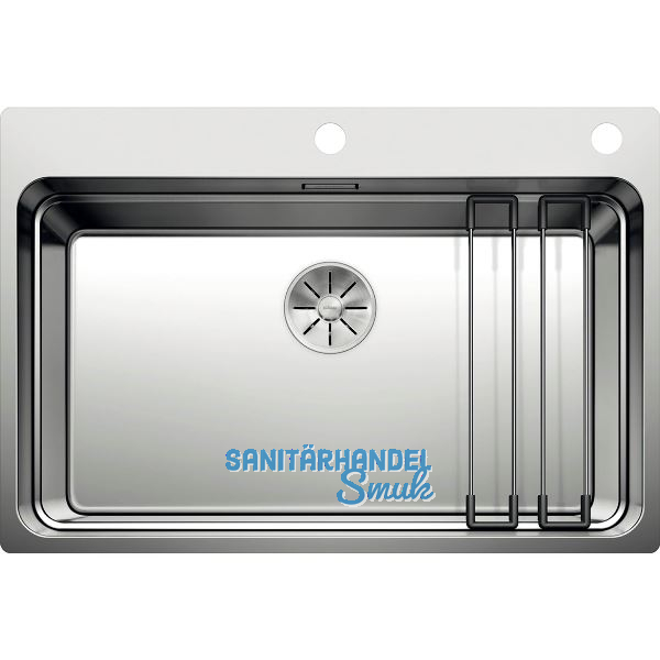 BLANCO 2D-Sp�le Etagon 700-IF/A Edelstahl mit Schiene