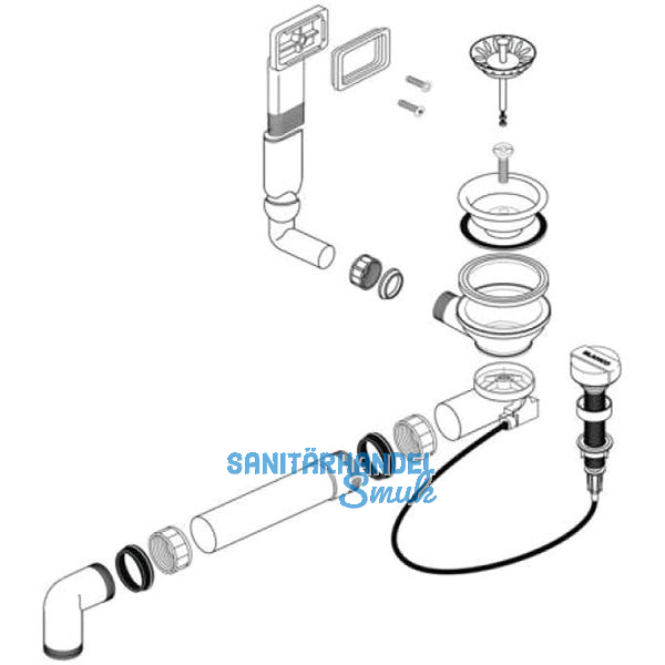 BLANCO Ab- und �berlaufgarnitur 1 x 3,5'' 237859