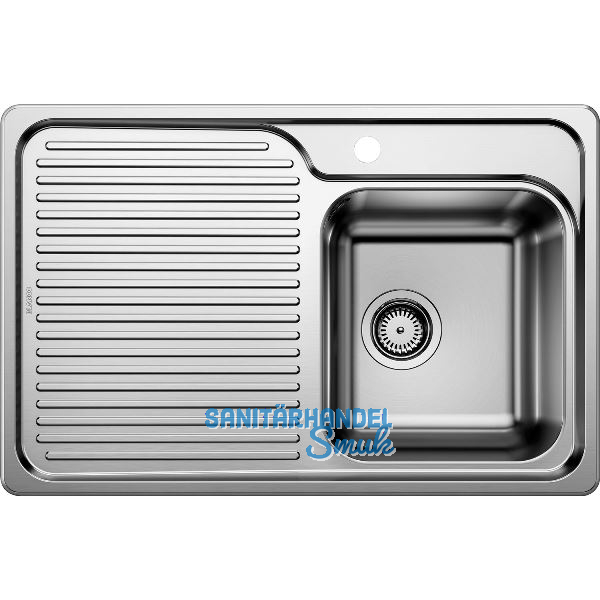 BLANCO 2D-Sp�le Classic 40 S Edelstahl TT links