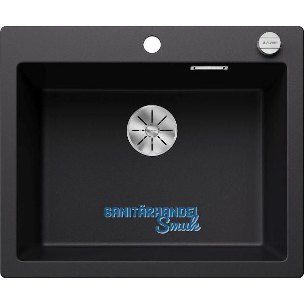 BLANCO Einbausp�le Pleon 6 mit Drehknopfgarnitur, Schwarz