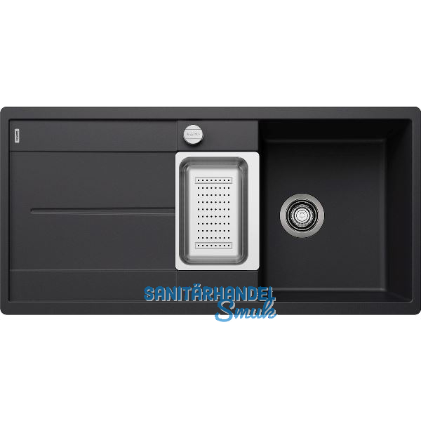 BLANCO fl�chenb�ndige Sp�le Metra 6 S-F Schwarz, reversibel