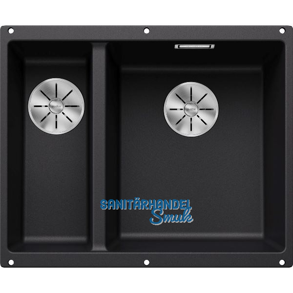 BLANCO Unterbau-Sp�le Subline 340/160-U Restebecken links, Schwarz