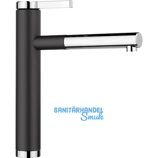 BLANCO K�chenarmatur Linee-S 526171 druckfest Schwarz/Chrom