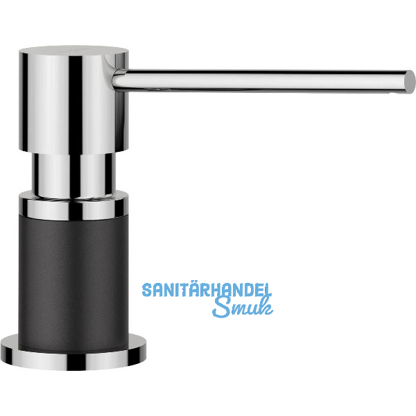 BLANCO Sp�lmittelspender Lato Schwarz/Chrom, 300 ml