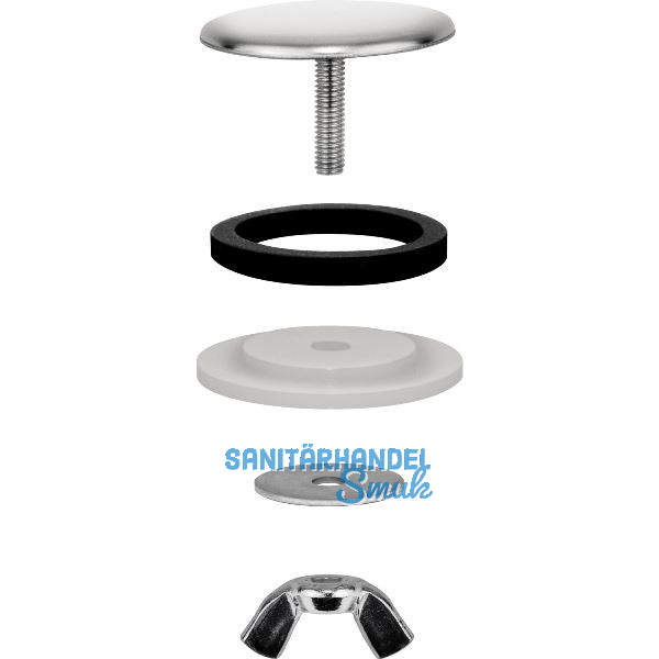 BLANCO Hahnlochstopfen 48 mm, Messing verchromt