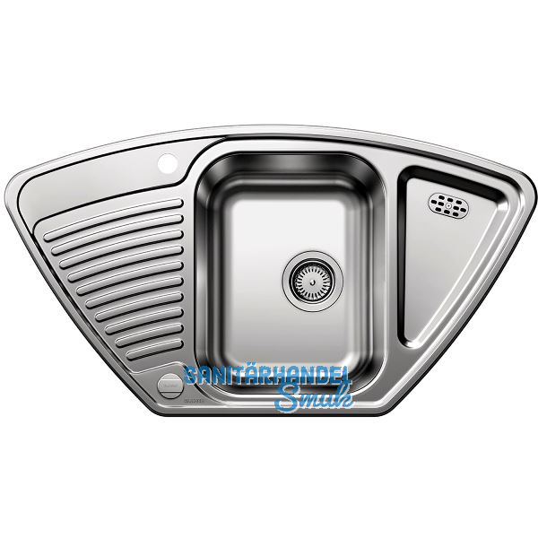 BLANCO Eck-Einbausp�le Tipo 9 E Edelstahl