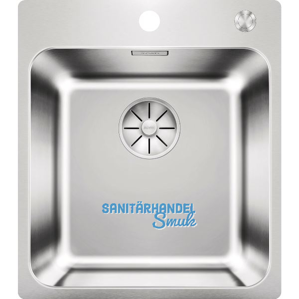BLANCO 2D-Sp�le Solis 400-IF/A mit Armaturenbank Edelstahl