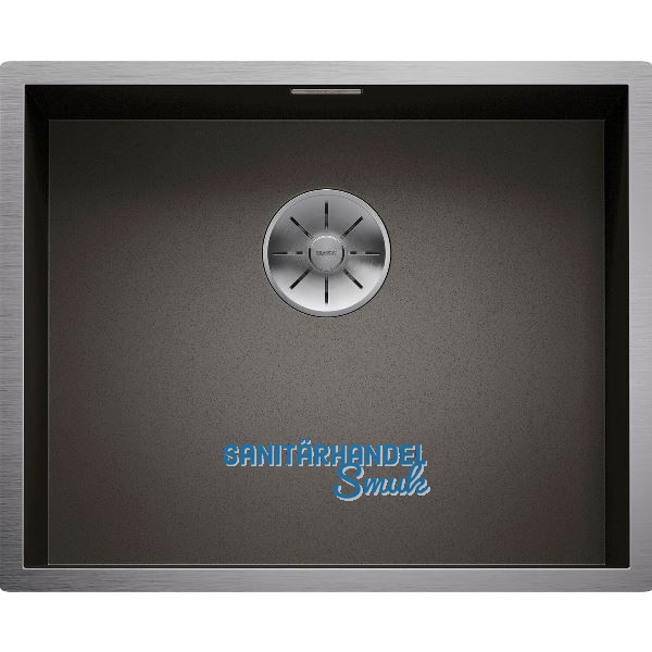 BLANCO Unterbau-Sp�le Zerox 500-U Edelstahl Dark Steel