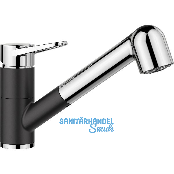 BLANCO K�chenarmatur Blancowega-S II 526428 druckfest, Silgranitschwarz/Chrom