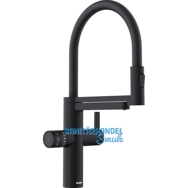 BLANCO K�chenarmatur EVOL-S Pro Soda & Filter 526633 druckfest Schwarz matt