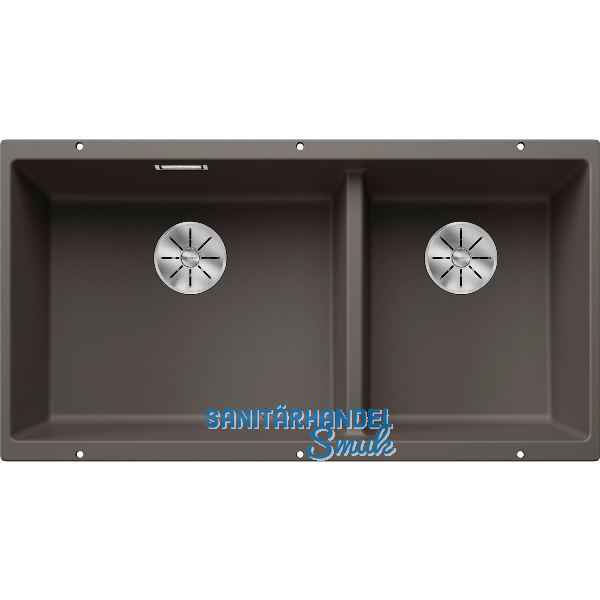 BLANCO Unterbau-Sp�le Subline 480/320-U, Vulkangrau
