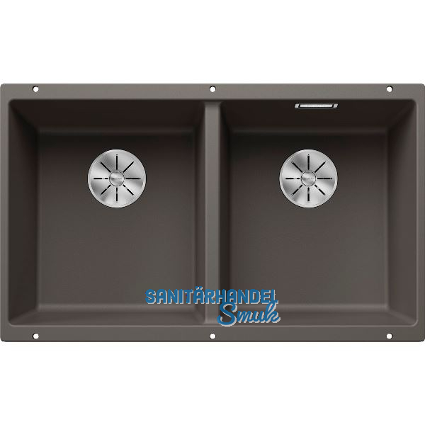 BLANCO Unterbau-Sp�le Subline 350/350-U, Vulkangrau