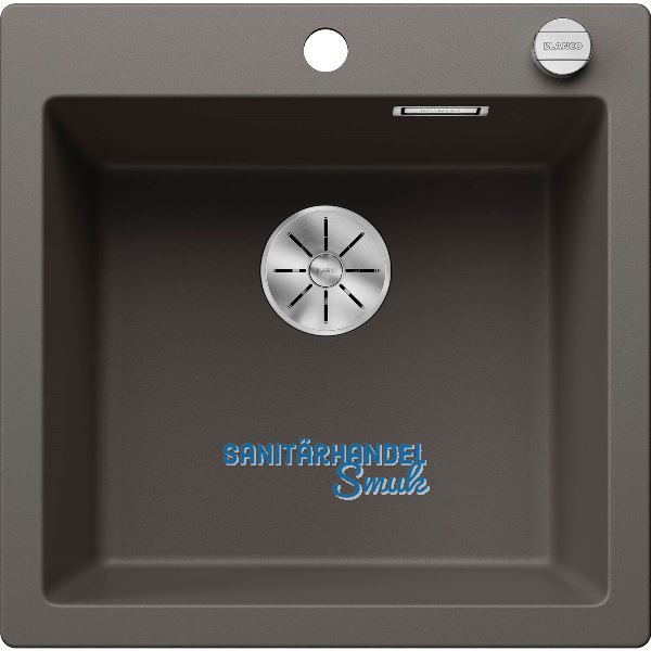 BLANCO Einbausp�le Pleon 5 mit Drehknopfgarnitur, Vulkangrau