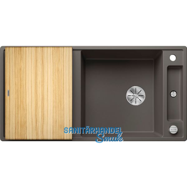 BLANCO Einbausp�le Axia III XL 6 S mit Esche Schneidbrett Vulkangrau, reversibel
