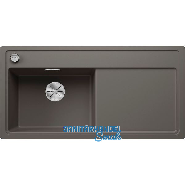 BLANCO fl�chenb�ndige Sp�le Zenar XL 6 S-F Vulkangrau, TT rechts