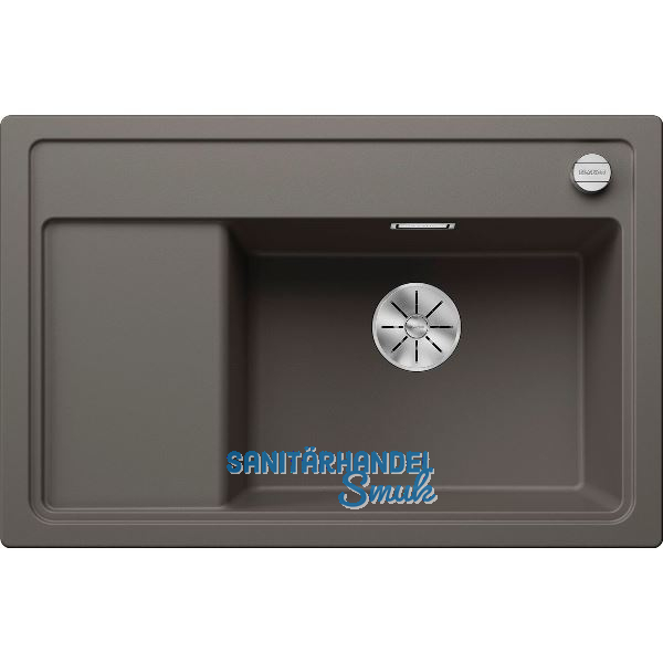 BLANCO Einbausp�le Zenar XL 6 S Compact Vulkangrau, Tropfteil links