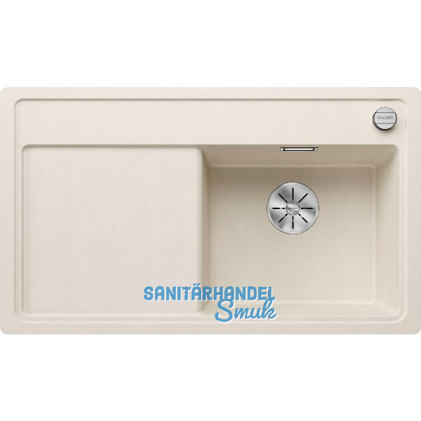 BLANCO fl�chenb�ndige Sp�le Zenar 45 S-F Softwei�, Tropfteil links