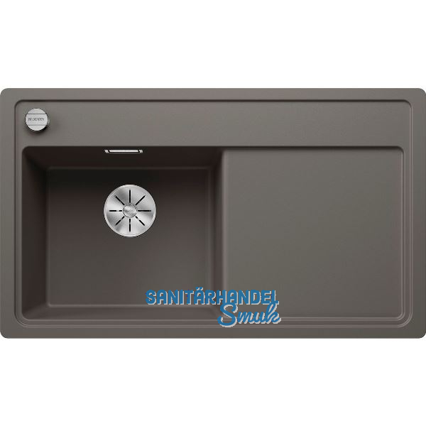 BLANCO fl�chenb�ndige Sp�le Zenar 45 S-F Vulkangrau, Tropfteil rechts